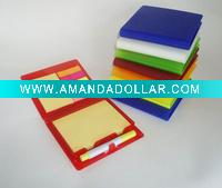 Wholesale sticky notepad with pen and name card holder