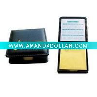 Wholesale promotion note pad with leather cover