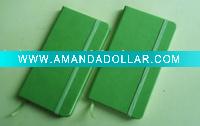 notebook with elasitc &pocket