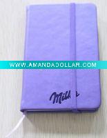 High Quality Leather Cover Notebook with Pocket