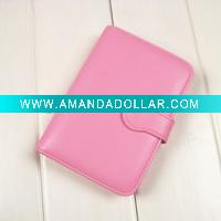 ZJ-N-01046 PU Loose Leaf Card Inseted Notebook
