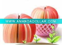 Wholesale 2011 high quality beautiful sticky fruit shape note pad