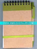 Wholesale Recycled ECO Notepad with Matching Color Pen Great For Promotional Gift