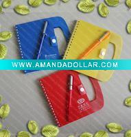 newest recycle paper notebook with pen for gift