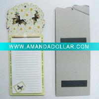 Wholesale customize magnetic memo pad with pen