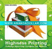Wholesale Tower shaped with ribbon silk memo block