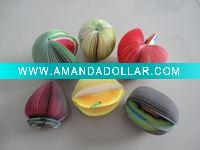 multiform fruit shaped memo pad