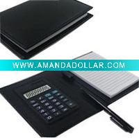 Calculator PU Leather Notebooks