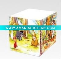 Wholesale cube magnet memo ,die-cut note paper