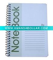 A6 ivory board cover practical spiral notebook(YNSK-009)
