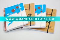 hardcover spiral notebook with high quality