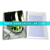 wire bound notebooks(hard cover notebook,spiral notepad)