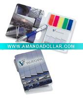 Wholesale sticky notes with pen card cover paper pads