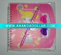 fancy mini notepad with pen set
