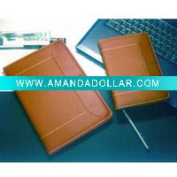 Wholesale hard cover leather notebook
