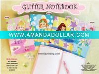 glitter notebook