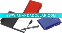 Wholesale PS Cover Notebook with pen/Reuse Notebook with pen/Mini notepad/Hard Cover Notebook
