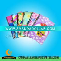 hard cover spiral notebook