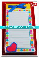 Note pad with magnet