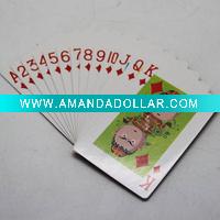 plastic playing card