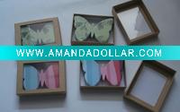 butterfly shape memo pad