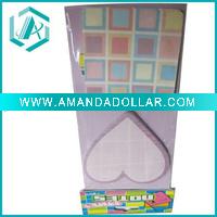 Wholesale Self-adhesive fashional square and heart shape memo pad