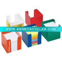 Wholesale memo block with plastic box