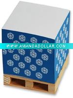 Wholesale note memo cube with wood holder