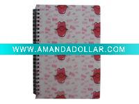 Wholesale PP Sprial Notebook