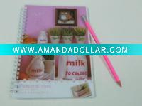 Wholesale PP spiral notebook