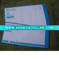 white paper envelope
