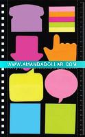 Wholesale sticky colorful pads with bottom paper