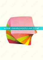 swirling memo cube