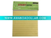 lined notepad