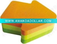 die cut sticky notes pad