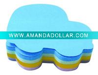 die-cut sticky note