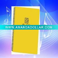 Wholesale pvc cover spiral notebook