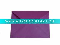 Wholesale purple paper envelopes Size :DL/B6/ZLor according to your requirement