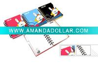 Wholesale spiral hard cover notepad