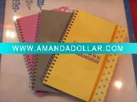 Wholesale PP spiral notebook(pp cover,white board cover),school notebook