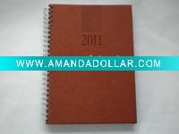 Wholesale 2011 diary book/leather notebook
