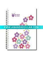 Wholesale PP cover promotional spiral notebook