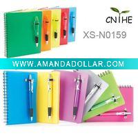 Wholesale PP cover Notebook with pen set