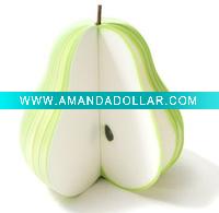 pear shape note pad