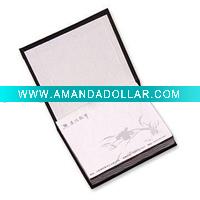 hard cover memo pad