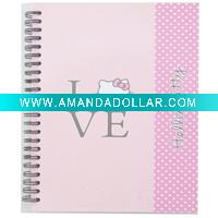 Wholesale boardcard spiral notebook