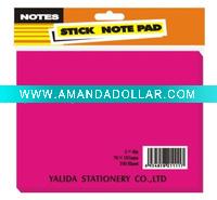 (factory direct sale) neon red sticky note paper