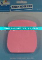 die-cut colorful self adhesive sticky note pad