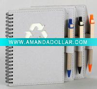 Wholesale Hot!recycle notebook with pen holder