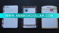 shaped sticky note pad